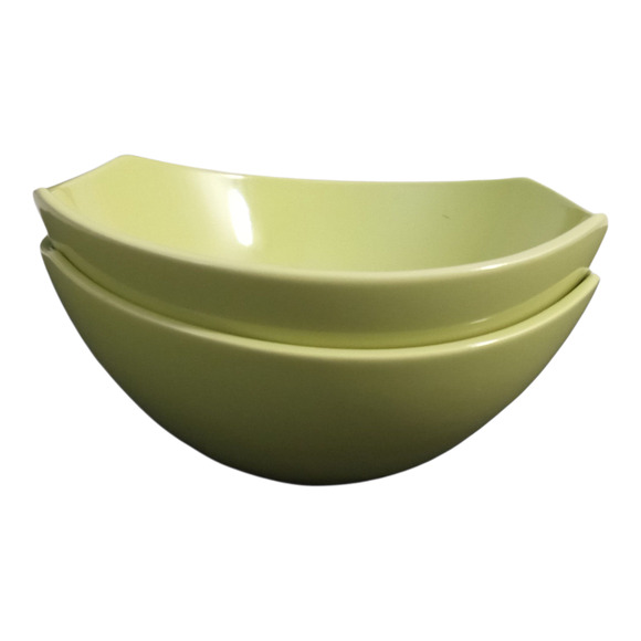 Dansk Classic Fjord Apple Green Bowls 6.75" Set of 2 - Picture 10 of 11